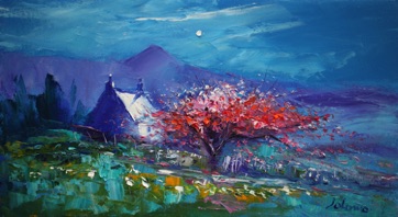 Blossoms under Ben More Isle of Mull 10x18